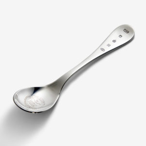 Commemorative Modern Spoon made from 958 Britannia Silver for HM Queen Elizabeth II’s Platinum Jubilee