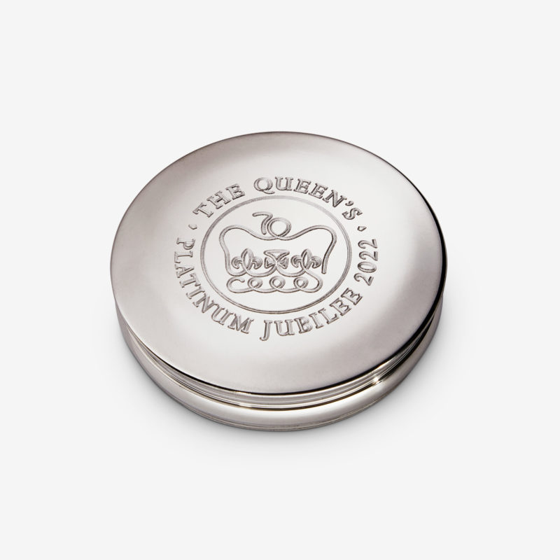 Commemorative Pewter Trinket Box for HM Queen Elizabeth II’s Platinum Jubilee