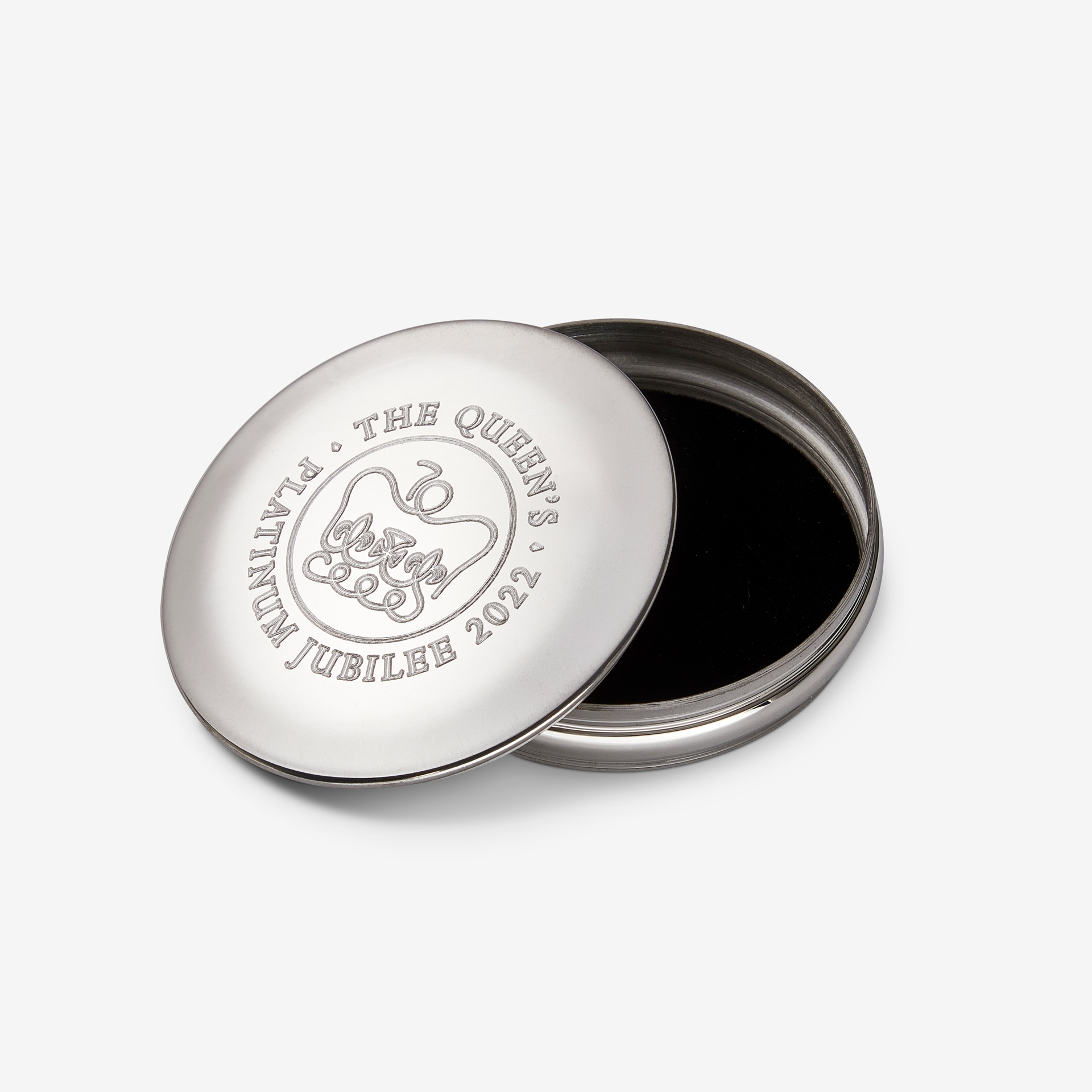 Commemorative Engraved Pewter Trinket Box for HM Queen Elizabeth II’s Platinum Jubilee