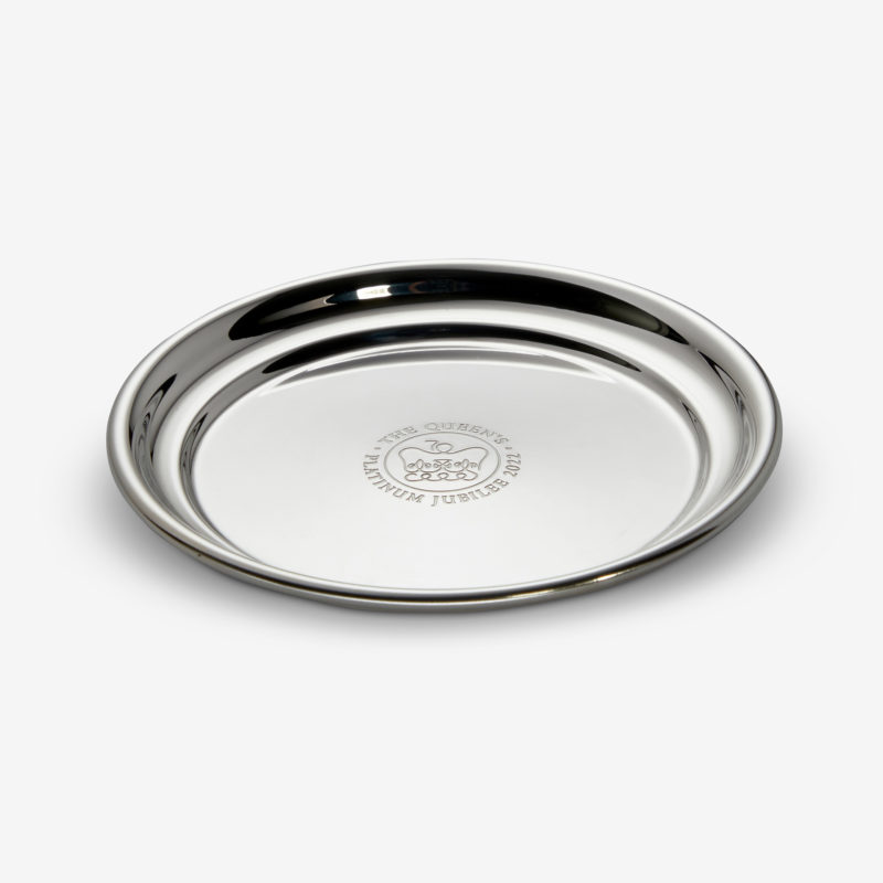 Commemorative Silverplated Drinks Coaster for HM Queen Elizabeth II’s Platinum Jubilee