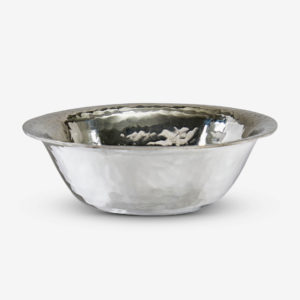 Commemorative Flared Spot Hammered Pewter Bowl for HM Queen Elizabeth II’s Platinum Jubilee