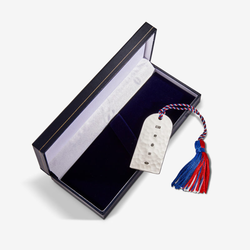 Commemorative Standard Church Window Bookmark with Box made from 958 Britannia Silver for HM Queen Elizabeth II’s Platinum Jubilee