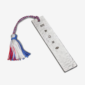 Extra Wide Oblong Bookmark in 958 Britannia Silver