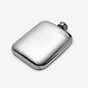 Polished Pewter Hip Flask