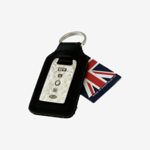 958 Britannia Silver & Leather Keyfob
